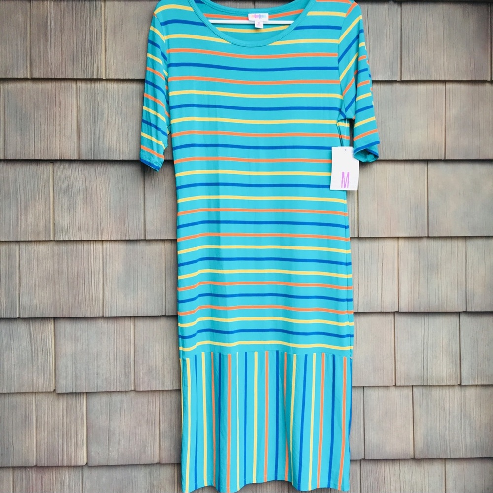 WOMENS LULAROE JULIA DRESS SIZE Medium NWT